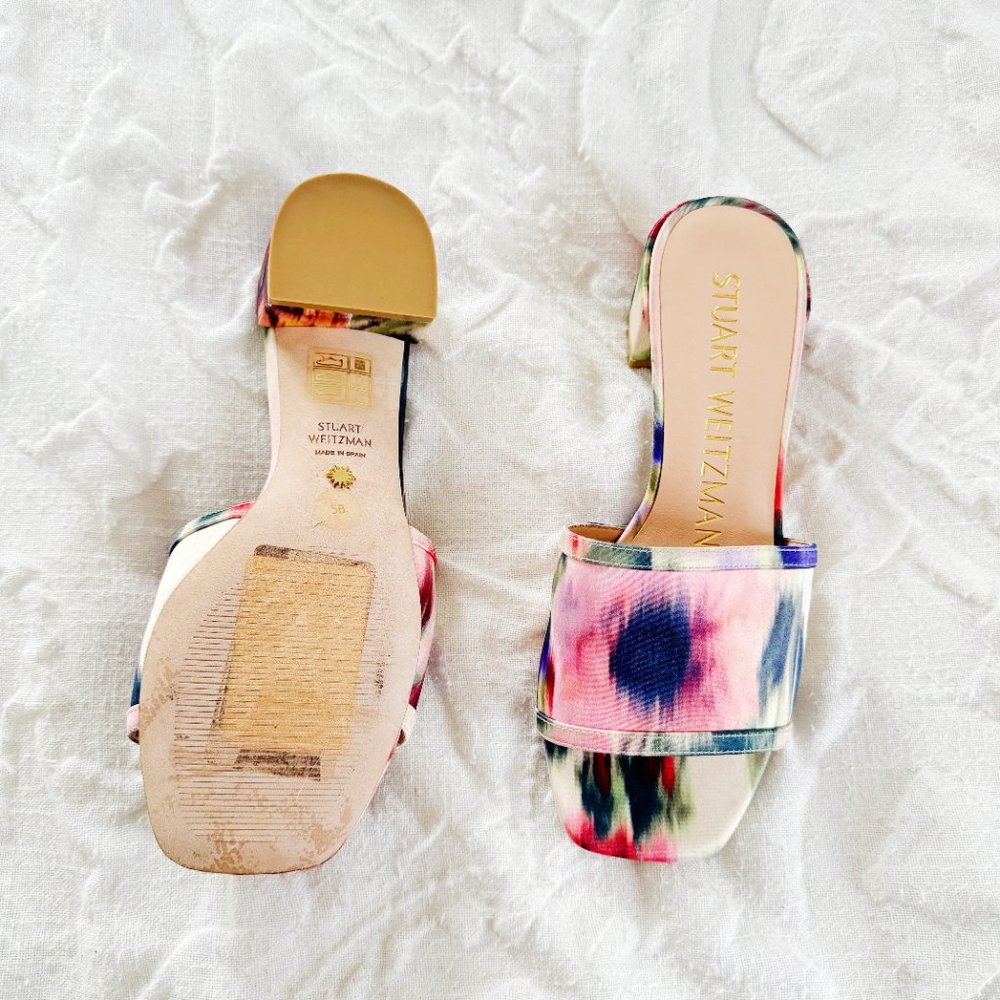 Stuart Weitzman Cayman Block Heel Sandals Size 5 - image 8